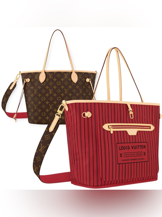 Louis Vuitton Handbags - New Louis Vuitton Neverfull Bandouliere Inside Out MM Monogram Reversible M12096